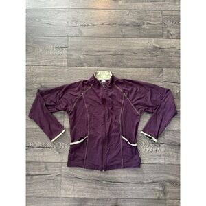 Prana‎ Jacket Womens Small Purple Full Zip Athletic Stretch Track Yoga Workout